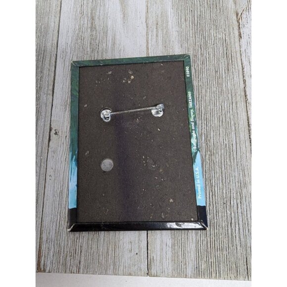 Vintage Walt Disney Tarzan Movie Logo Promo Pinback Button USA 2"X3" - Picture 2 of 4